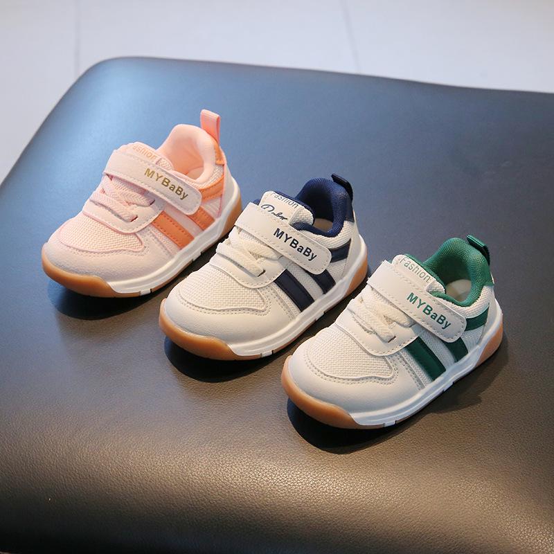 Spring & Autumn Breathable Baby Mesh Sneakers - Non-Slip Soft Sole Shoes for Boys & Girls