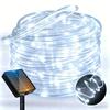 Solar Powered LED Tube String Lights, Waterproof Outdoor Decorative Lighting for Garden, Yard, Tree, Fence, Patio, Holiday Party