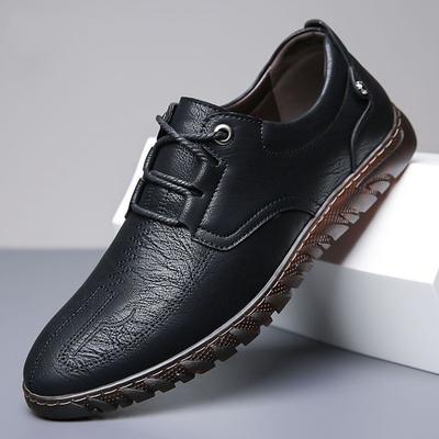 Nouvelles Chaussures en Cuir pour Homme Semelle en Tendon de Bœuf Cuir Souple Semelle Souple Polyvalentes Décontractées Respirantes Chaussures Britanniques Chaussures Business Décontractées