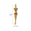 Metal-Finish Abstract Human Statue Minimalist Sculptures Contemporary Figurines