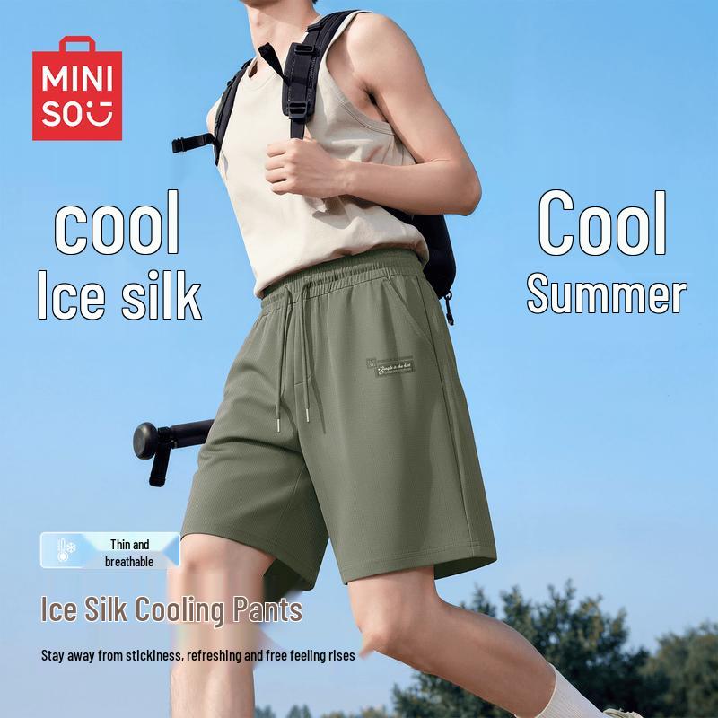 MINISO Men s Ice Silk Breathable Casual Shorts M