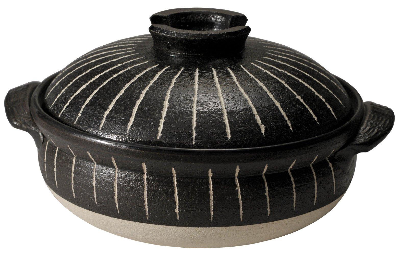 

Maruyoshi Pottery Black Jugusa 8 Pot M7293 No.