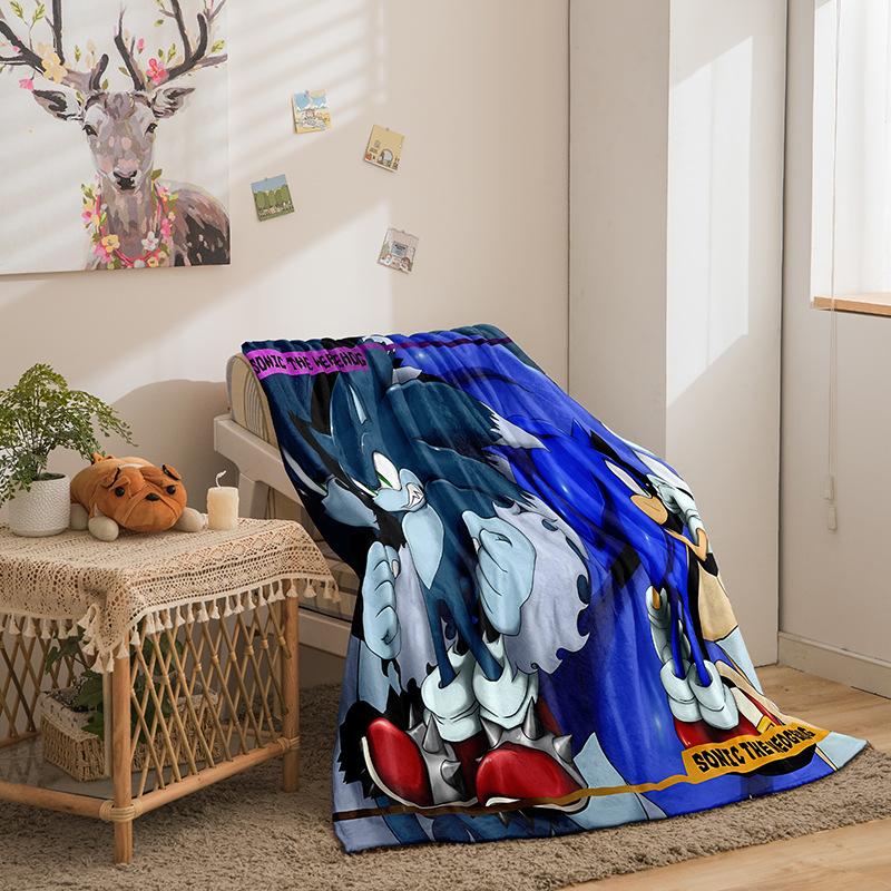 Cartoon Sonic Series Double-Sided Flannel 3D Digital Printing Blanket Blanket