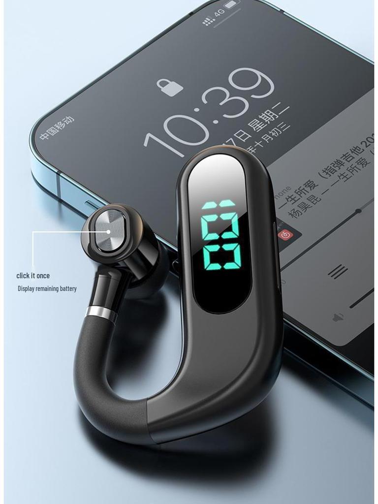V13 Wireless Bluetooth Earphones with Noise Cancelling and Long Battery Life for Driving and Sports