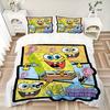 3Pcs Spongebob Squarepants Adventure Bedding Sets For All Sizes New 3D Printed Bed Cover Comforter Duvet Cover Pillowcase Bedroom Decoration
