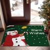 Christmas Doormat—Christmas Tree Pattern, Stain-Resistant Entryway Rug for Front Door, Festive Holiday Vibe Decor Mat