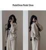 Women's Autumn & Winter Casual Sweatshirt & Wide-Leg Pants Set - Hong Kong Style Slimming Hooded Running Two-Piece