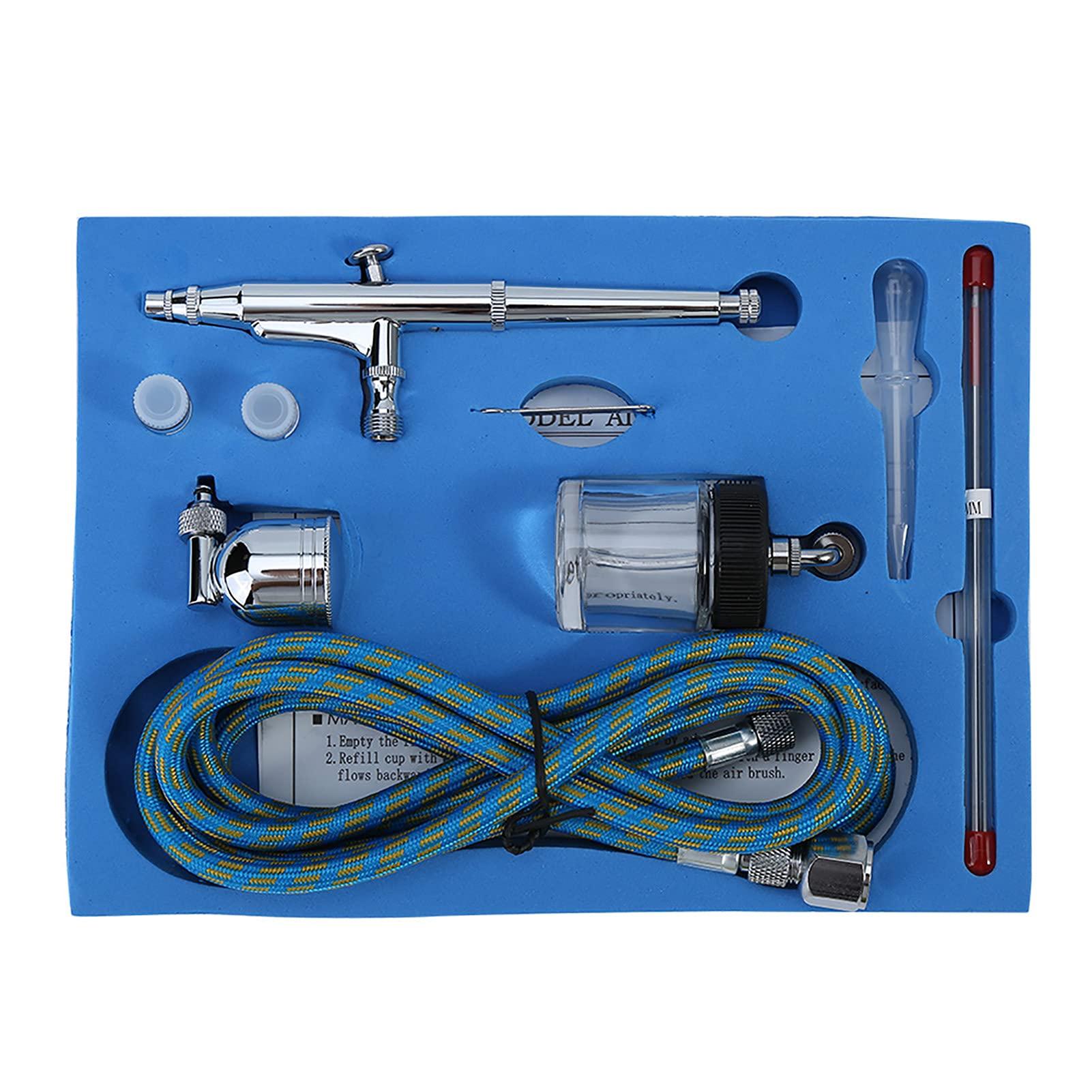 

Handpiece Airbrush Spray Gun Set with 0.2mm, 0.3mm, and 0.5mm Nozzles for Spraying Models, Art Creations, and Paintings, K Airbrush Set, Double Action