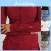 All-season Women Casual Hollow Out Lace Long Sleeve Round Neck Tops