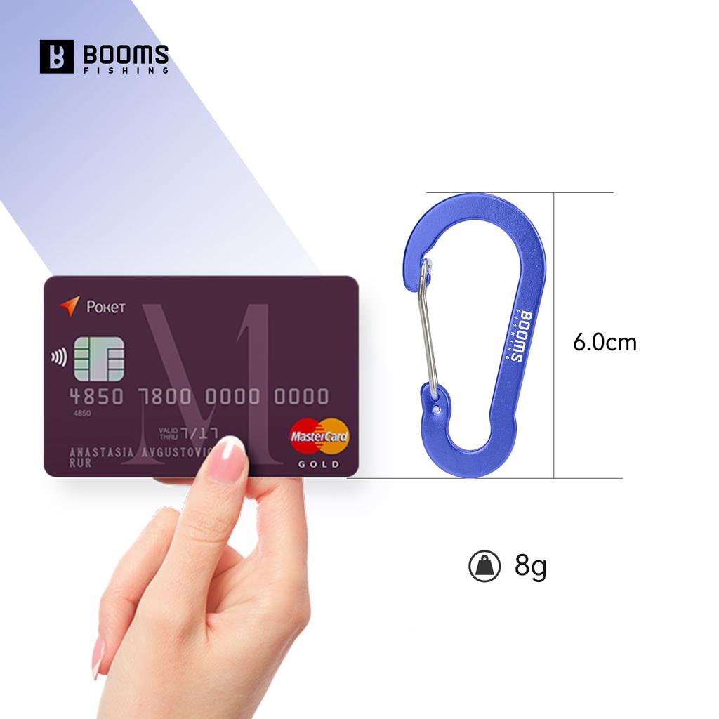 Booms Fishing CC5 Aluminum Alloy Carabiner Ultra Light Carabiner Length