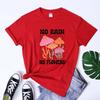 Boho No Rain No Flowers Tshirt Retro Wildflower Inspirational Tee Shirt Top Vintage Unisex Unisextal Health Positivity Tshirt