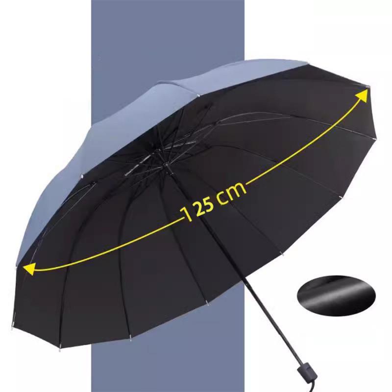 Sturdy Windproof & Rainstorm Resistant Extra Large Three-Fold Umbrella for Three