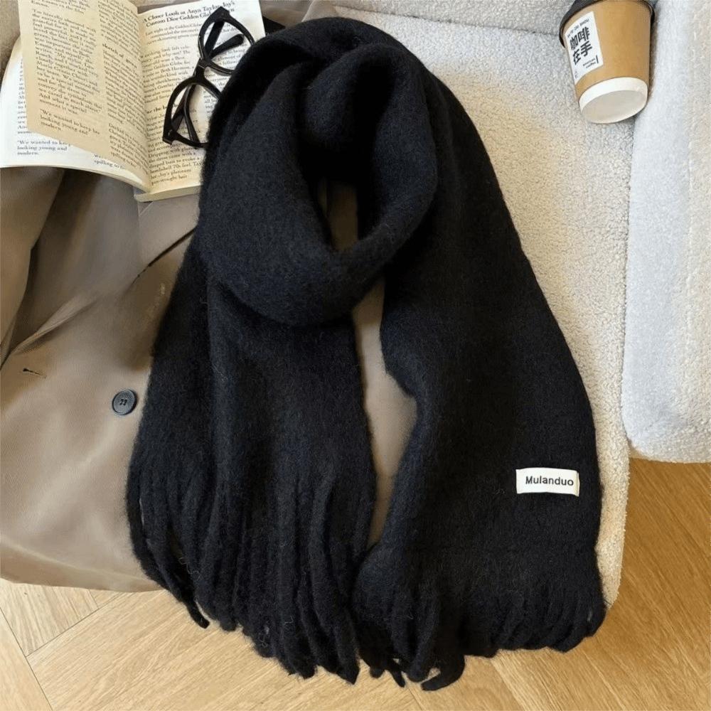 Soft Cashmere Scarf Solid Color Shawl Wrap New Winter Wool Scarf  Women