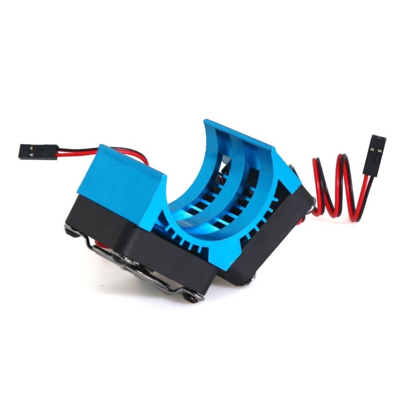 Motor Heat Sink with Double Cooling Fans for 1/8 Scale Remote Control Car Motors 4074 4274 1515 Model Modificatin Kits