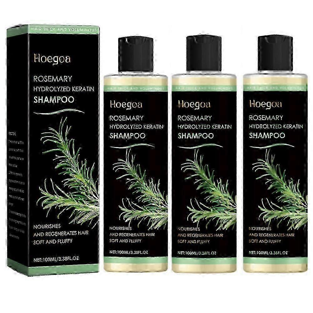 Tgideas Organic Rosemary Hair Growth Shampoo for Women and Men-Natural Thickening & Strengthening Shampoo with Hydrolyzed Keratin for Thinning Hair