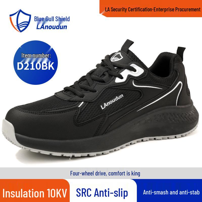 Blue Gull Shield Men's Insulated Anti-slip Electrician Work Shoes - Anti-smash, Anti-puncture, Comfortable