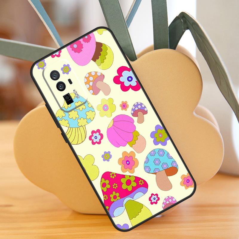 

Blue Tie Dye Groovy Shroom Patchwork Case For POCO X3 X6 F6 Pro M6 X5 F3 F5 M5s Xiaomi 13 14 Ultra 12 Lite 11T 12T 13T Pro Cover POCO M5s
