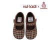 Vulladi X Harrystweed Mary Jane Girls Shoes Houndstooth Brown 4131