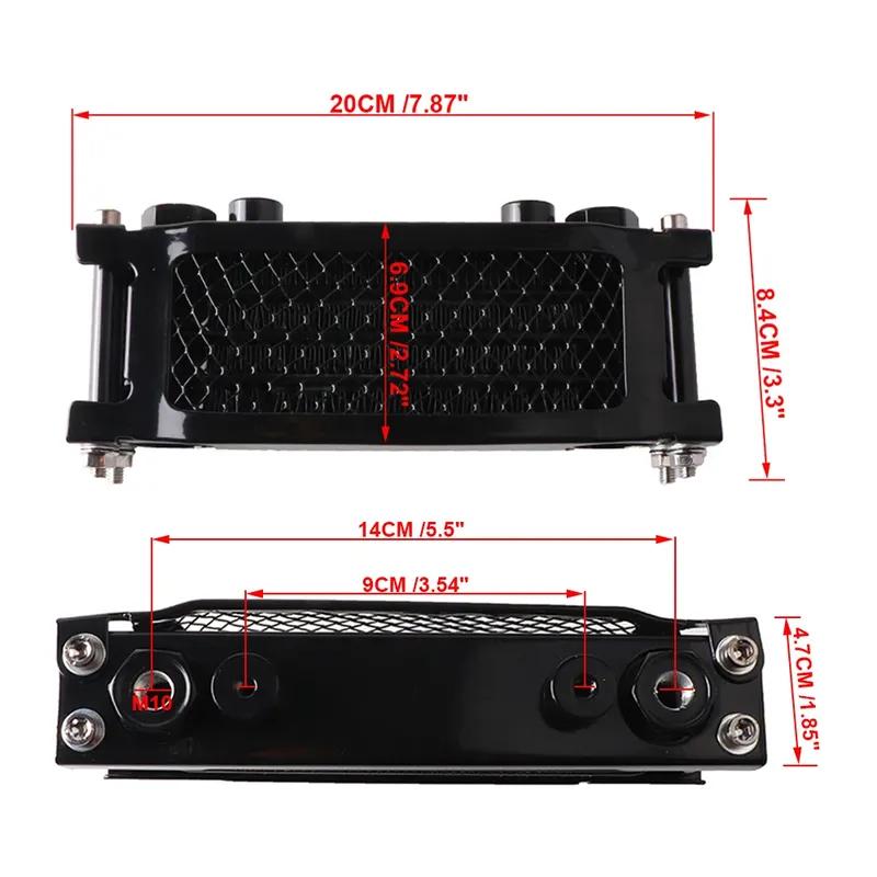 Universal Motorcycle Radiator Oil Cooler Oil Radiator for 50cc 110cc 125cc 140cc Honda Yamaha Kawasaki ATV Dirt Pit Bike Parts