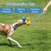 Durable Interactive Dog Toy for Medium Large Dogs Colorful Bite Rope Tug Toy with Hidden Food Compartment Long Lasting Wear