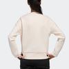 Adidas Style Soft Sweatshirt With Logo Print, Cropped Casual Sport Women Sweatshirt Pink GM1460