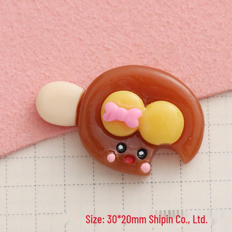 DIY Double Yolk Popsicle Simulation Food Toy - Resin Accessories for Hair Clips, Phone Cases, Water Cups, and Crocs Decor.