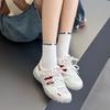 Mesh Breathable Leather German Training Shoes Women's New Versatile Casual Soft Sole Long Standing Not Tired Feet Sports Shoes Thin