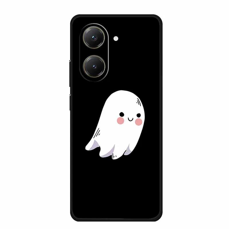 Schwarze Silikonhülle für Xiaomi Poco C71 Redmi A5 4G 4G Hülle Cartoon Katze Weiche Rückabdeckung für Poco M7 4G Plus X7 Pro Handyhülle