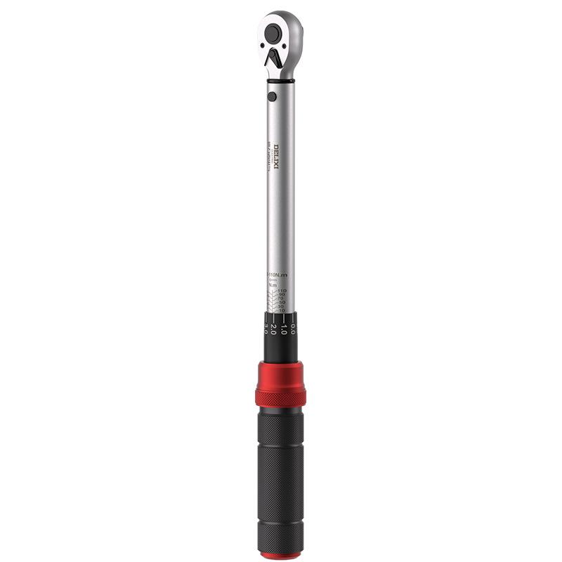 Delixi Electric High-Precision Adjustable Torque Wrench, 72-Teeth, Bidirectional Ratchet