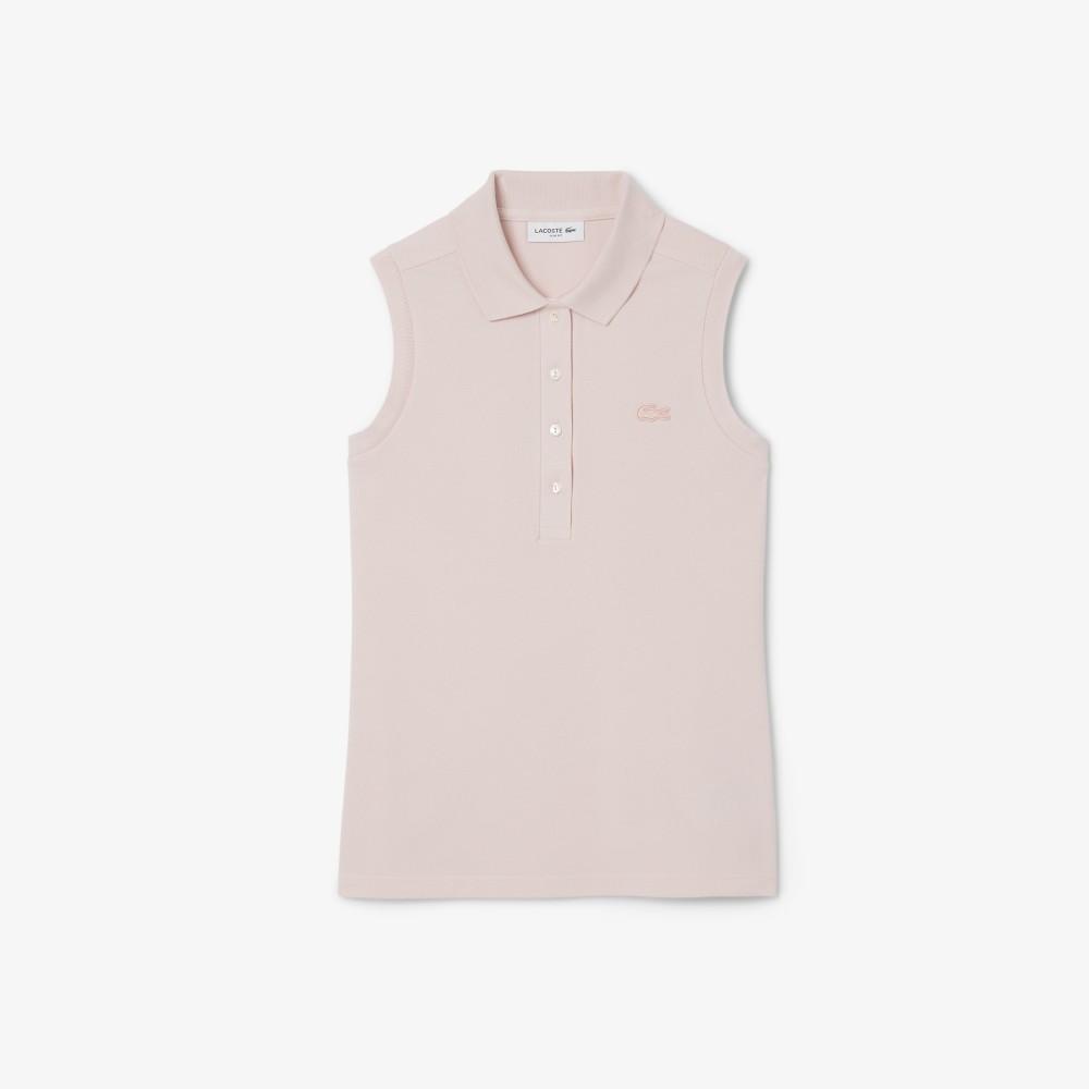 [lacoste] Women's Slim Fit Sleeveless Polo Shirt PF5445-56GADY