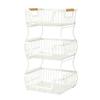 Heavy Duty Storage Stand 2/3 Layer Countertop Organizer Rack, Fruit Basket Stand, Metal Rack Space Saving Carbon Steel for Kitchen, Pantry
