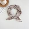 Japanese retro literary and artistic style 18 cotton and linen cashew flower silk scarf thin square scarf high-end fashion versatile accessories scarf