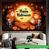 2D Flat Backdrop1pc Halloween Pumpkin Ghost Backdrop Banner Polyester Wall Decor For Living Room Bedroom Office Outdoor Decor Holiday Gift