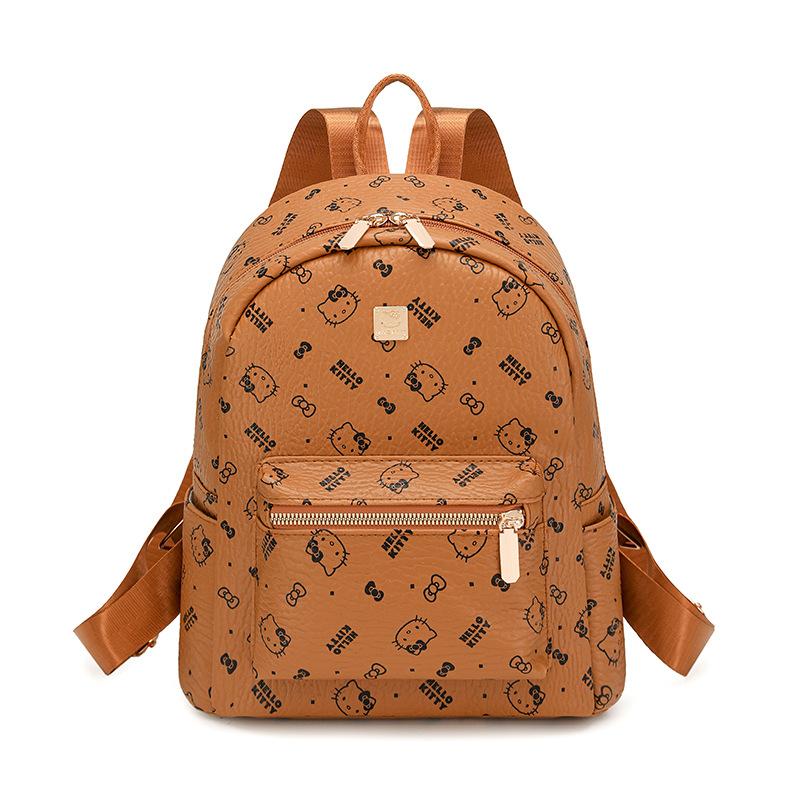 Schoolbag1011 New Cute Printed Backpack Female Students Lightweight Versatile Large Capacity Campus School Bag High Value Backpack
