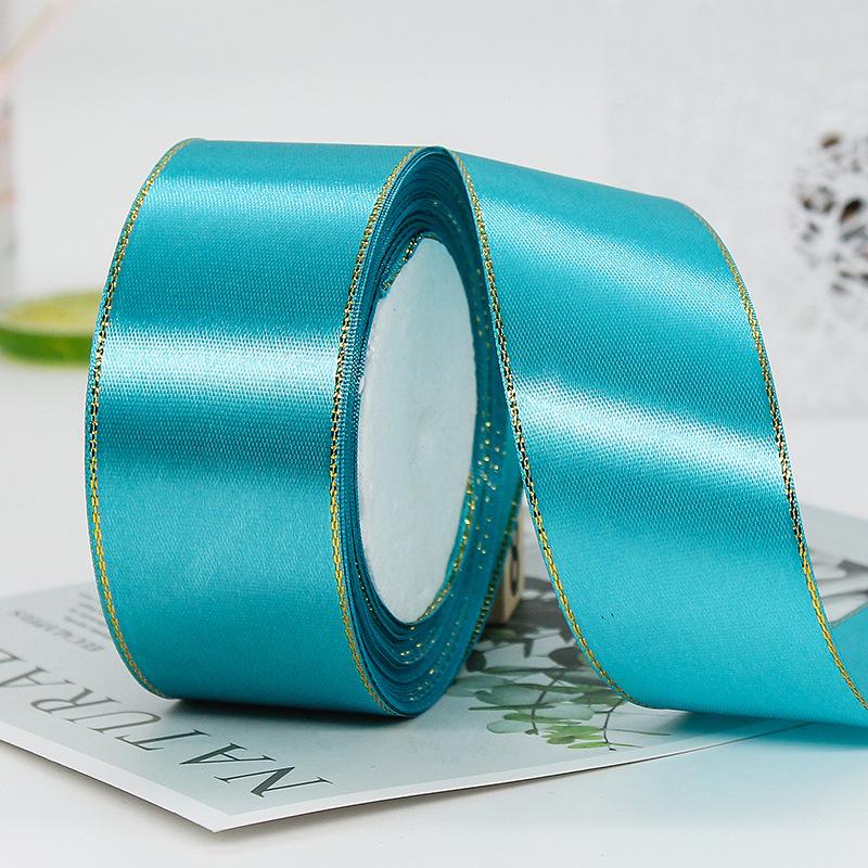 4cm Christmas Gift Wrapping Satin Ribbon for Wedding Party Decoration, Length: 22m