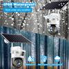 Outdoor Waterproof 4G/WIFI Solar Security CCTV, HD Night Vision Dual Cameras with PIR Human Detection