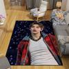 V Flannel Printed Carpet, Home Sofa Decoration for Living Room & Bedroom, Non‑Slip Play Flannel Floor Mat for Game Room