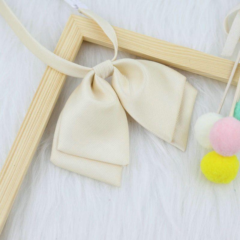 School Uniform Collar Flower With Satin Ribbon For Girls And Teens