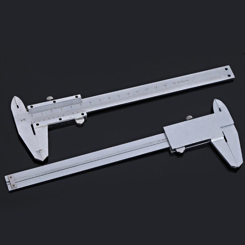 6in/150mm Stainless Steel Vernier Calipers Digital Vernier Calipers Dual Reading Scale Accurate Measuring Device