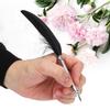 Stainless Steel Black Feather Dip Pen Vintage Fountain Pen for Business Office Birthday Gifts