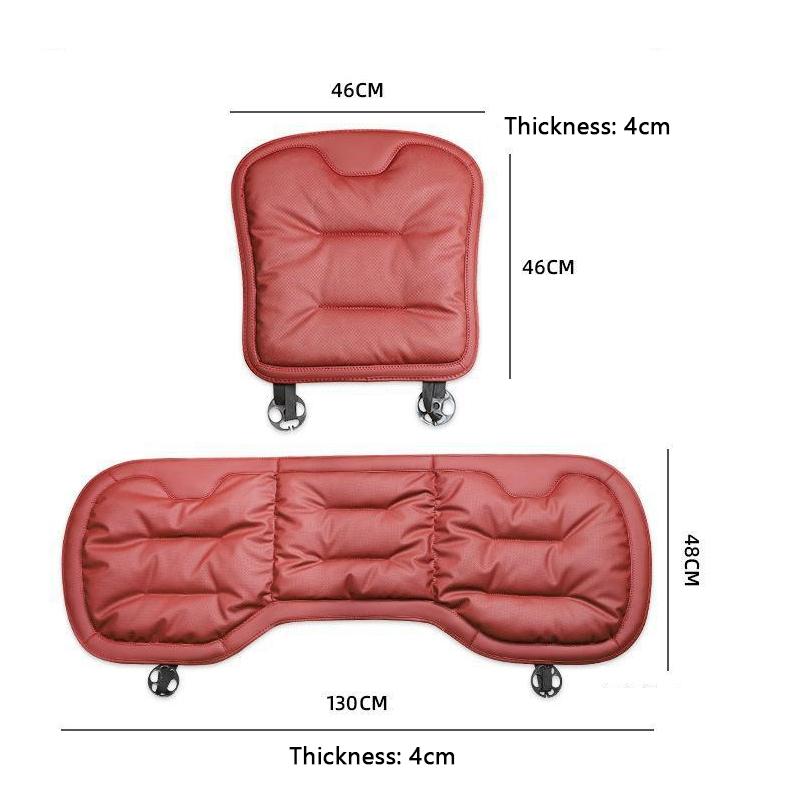 NAPPA Leather Car Seat Cushion For Driving ,For Tesla Model 3 Model Y L Model X Non-Slip Bottom Protector Breathable Covers