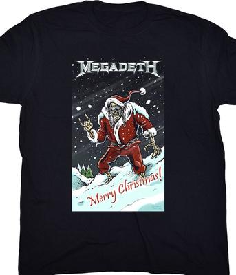 Santa Megadeth Band Shirt Unisex Concert S-5XL AR699 Unisex T-Shirt