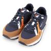 Navy Blue Player Air Sneakers with Camel Suede Effect Kid PEPE JEANS