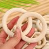 Wooden Rings For Crafts Supplies Unfinished Wood Circles Ring DIY Pendant Connectors Jewelry Making Handmade Ornaments Wholesale