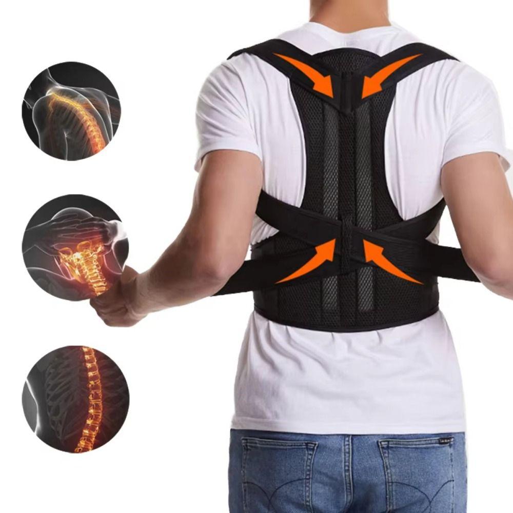 5 Size Posture Corrector Black Back Trainer Unisex Back Posture Brace  Home Use