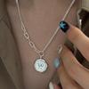 S925 Sterling Silver Horseshoe & Queen Pendant Necklace – European Hip-Hop Style, Versatile & Cool for Women