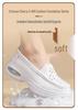 Women's Summer Cowhide Nurse Shoes: Breathable, Soft-Sole, Non-Slip Air Cushion Work Shoes for Comfort