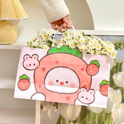 Gift Bag Cartoon Tote Bag Birthday Gift Bag for Girlfriend Large Kindergarten Bag