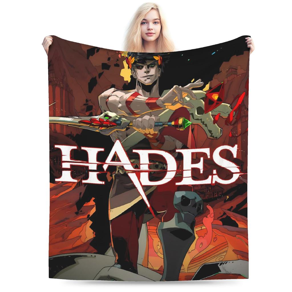 Hades Zagreus Plush Blankets Girls Boys Flannel Bedding Throws For Bedroom Soft Warm Design Quality Bedspread Birthday Gift