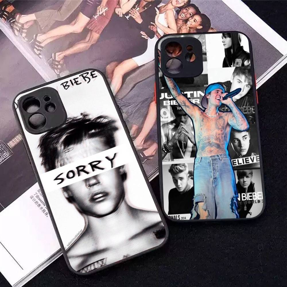 Singer Justin B-Bieber Phone Case For IPhone 13 12 X XS MAX Pro Max 16 15 11 14 Pro Max Shockproof Matte Cover